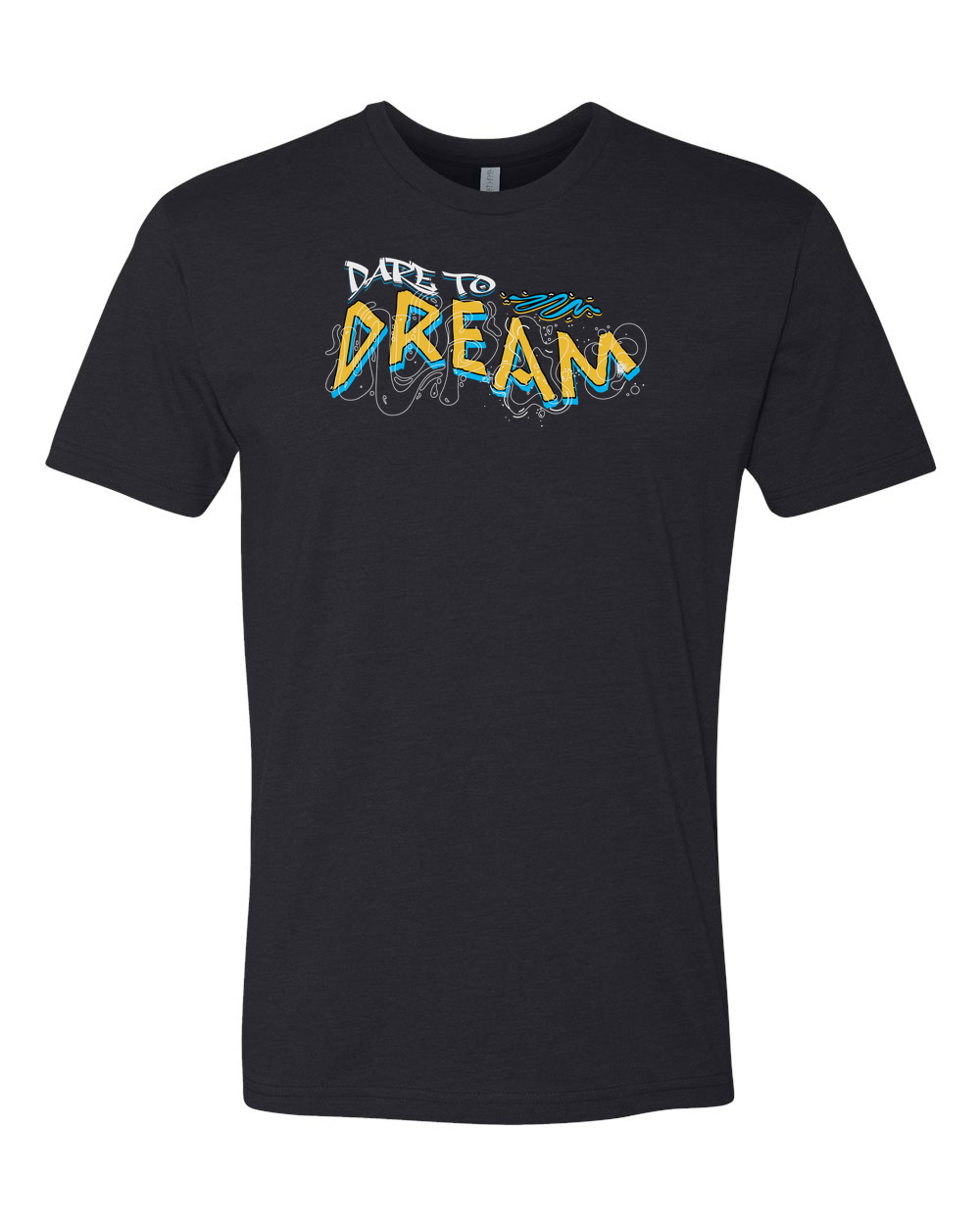 Dare To Dream Men's T-Shirt Black (NL6210)